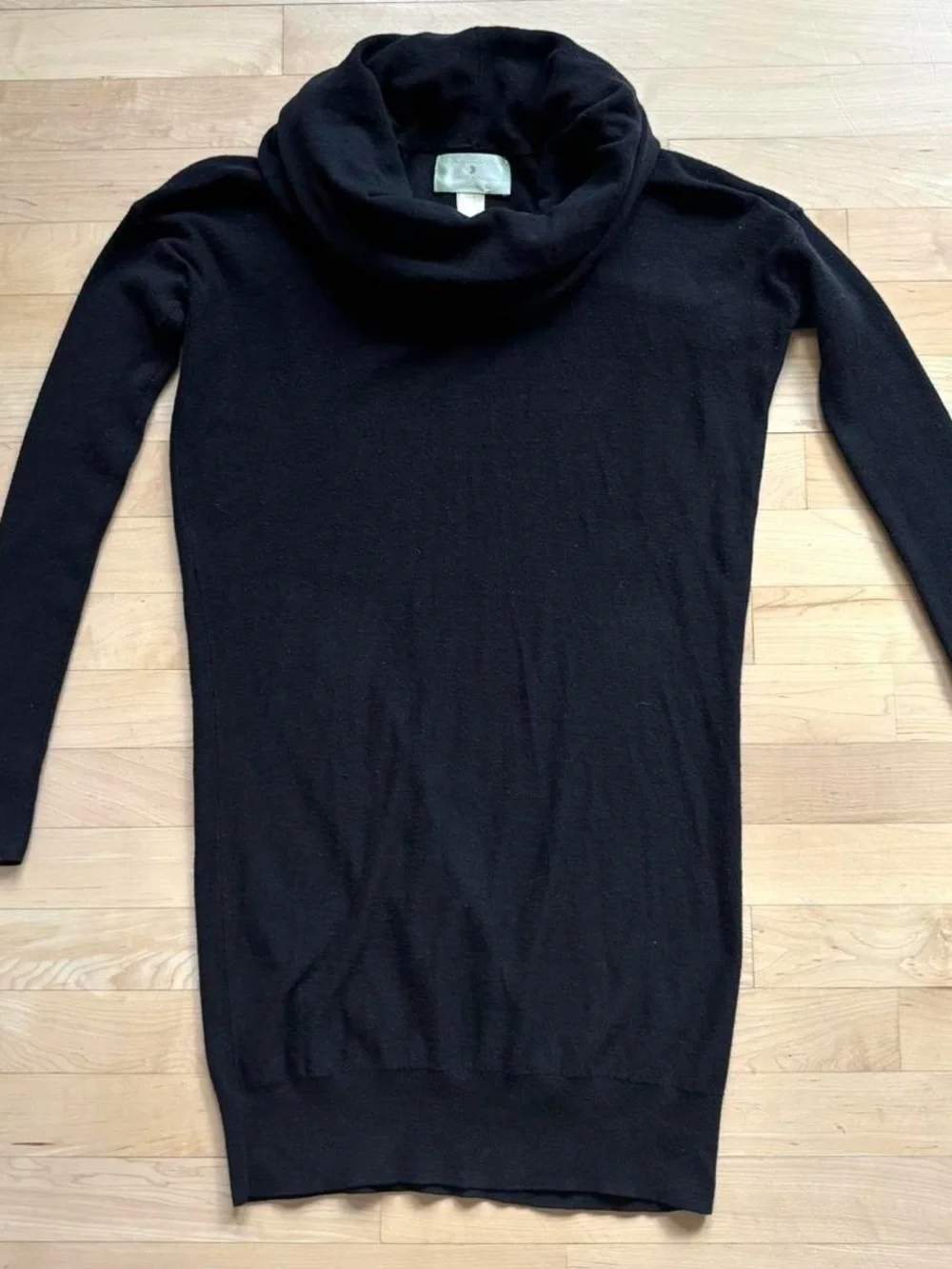 Ruby Moon black cowl neck sweater dress